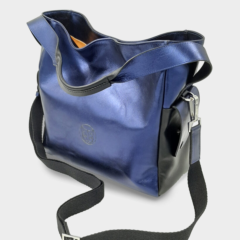 Bolso de hombro azul